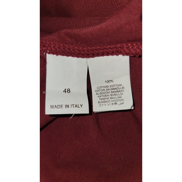 Brunello Cucinelli Burgundy Polo EU 48 NWT 100% Cotton - Picture 6 of 11